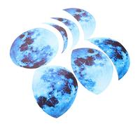 Kisangel 7 Feuilles Sticker Lumineux Croissant led leds adhésif mural plafond Autocollant adhésif autocollant de autocollants muraux qui brillent dans PVC