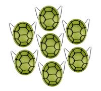 Kisangel 7 Pièces Costume Carapace Tortue EVA Réglable pour Garçon Fille Déguisement Carnaval Halloween avec Bretelles Ajustables Accessoire Cosplay Amusant Ninja Garçon Fille