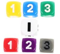 Kisangel 7 pièces Dés de Calcul Mathématiques Jeu Pédagogique pour Enseignement Apprentissage des Chiffres et Accessoires Ludiques pour Garçon Fille