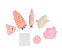 Kisangel 7pièces Jouet à Mâcher pour Petit Animal De Compagnie Pierres à Mâcher pour Petit Animal De Compagnie Jouets Pierre De Calcium pour Et Hamsters