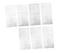 Kisangel 7pièces Règle De Mesure Hauteur Gabarit Pour Toise Modèle De Toise De Croissance Pochoirs Pour Tableau De Croissance Règle De Mesure Plastique