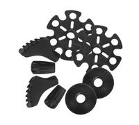 Kisangel 8 Ensembles Embouts de Bâtons de Randonnée Embouts Robustes pour Bâtons de Marche Protections Remplaçables avec Panier Boue et Neige Stabilité Améliorée Accessoires Noirs Durables