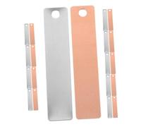 Kisangel 8 Paires de Bandes Électrodes en Cuivre et Zinc pour Expériences Électriques, Matériel Scientifique Éducatif pour Batteries de Fruits, Plaques Métalliques pour Apprentissage