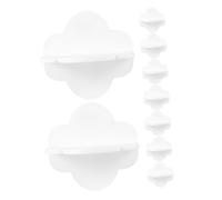 Kisangel 8 Pièces Ancrage Anti-bascule Anchors Muraux Pour Meubles Sangles De Meubles Ancrage Mural La Commode S'ancre Au Mur Ancres De Meubles Ancre Murale Plastique Blanche