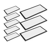 Kisangel 8 Pièces Bloc-notes Magnétique pour Réfrigérateur Noir Papier Offset, de Blocs-lignes Vintage, 50 Feuilles par Bloc, pour Organiser les Listes de Courses