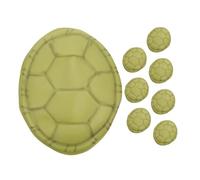 Kisangel 8 Pièces Costume Carapace Tortue EVA Accessoires Déguisement Halloween Cosplay Léger pour Fêtes
