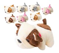 Kisangel 8 pièces Porte Clés Peluche Chien à Usure Pendentifs Décoratifs pour Sacs et Accessoires Colorés pour Clés et Sacs