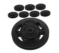 Kisangel 8 Pièces Poulie de Gym Nylon Résistance à Usure Noyau Renforcé Compatible Équipements Fitness Universels pour Entraînement Force et Musculation
