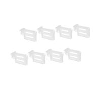 Kisangel 8 pièces Séparateurs Réfrigérateur Latéraux Extensibles Diviseurs Réglables pour Portes Latérales Organiseur de Rangement pour Bouteilles Épices et Matériel Compatible Frigo