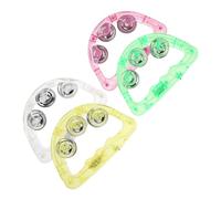 Kisangel 8 pièces Tambourins Lumineux Instruments de Percussion Amusants avec Effets LED pour Fêtes et Concerts Jouets à Secouer Colorés pour Animations et Jeux Couleur Couleur Aléatoire