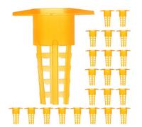 Kisangel 80 couvercles de cage à abeilles : Protection en plastique pour cellules royales, idéale pour l'apiculture - Pièces de protection pour l'élevage de reines.