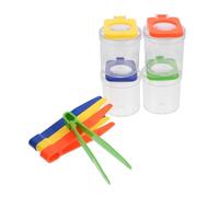 Kisangel 8pièces Kit Exploration Plein Air pour Garçon Fille avec Boîte Transparente Et Loupe pour Observation des Insectes Et Découverte Nature
