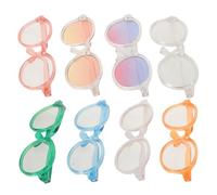 Kisangel 8pièces Lunettes De Soleil pour Chiens Et Chats Rondes Adaptées Aux Petites Races Léger Et Confortable Accessoires pour Animaux De Compagnie