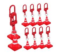 Kisangel 8pièces Porte-clés Forme De Cône De Circulation Pendentifs Décoratifs Pour Sacs Clés Et Mobiles Et Original