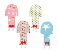 Kisangel 8pièces Vêtements pour Oiseaux Tenue De Vol pour Perroquets Et avec Amovible Accessoires pour Animaux De Compagnie XS Blanc à Verts Bleu Étoilé Fashion Bear ABC