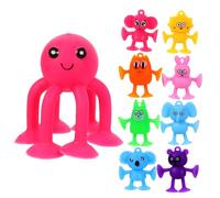 Kisangel 9 pièces Jouets à Ventouse Animaux pour Garçon Fille Jouets Sensoriels Éducatifs pour Amélioration Coordination Main Œil et du Stress