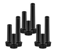 Kisangel 9 Pièces Lamp Socket Knobs Set Plastic Rotary Turn Switch For Table And Floor Lamps Easy Replacement Parts With Central Hole For Light Fixture Repair