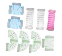 Kisangel 9pièces Tubes De Jeu pour Hamsters Plastique Courbes s Et Droits pour Tunnels De Cage Couleurs Aléatoires Accessoires pour Animaux