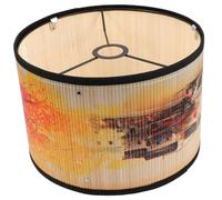 Kisangel Abat-jour Bambou Tressé pour Plafonnier Petit Abat-jour Vintage Accessoire et Facile à Installer pour Chambre et Salon
