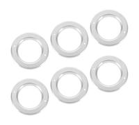 Kisangel Accessoire pour Nichoir 6pcs Anneaux de Nidification en Aluminium Argenté pour Nichoirs d'oiseaux, Protège-Trous Remplaçables Offrant Sécurité et Protection