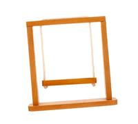 Kisangel Accessoires de Maison de poupée balançoire Miniature de Maison de poupée balançoire de Porche Miniature Meubles de Maison de poupée mobilier Miniature Mini modèle de Meubles Bois