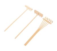 Kisangel Accessoires Mini Râteaux Bambou Jardin Zen 3 Pièces Décoration Feng Shui Outils de Table Modèles Variés Présent Maison Écologique sans Odeur