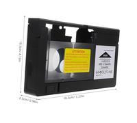 Kisangel Adaptateur Conversion VHS-c vers VHS pour Caméscopes Compatible Bandes Format Compact Pouce Boîtier pour Transmission Stable et Usage Polyvalent