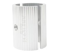 Kisangel Adaptateur De Guidon Cale Stable Et Facile À Assembler en Alliage D'Aluminium Pièces Argenté Convertisseur De Diamètre, À Mm, Accessoire Vélo pour Rehausse Guidon VTT