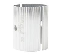 Kisangel Adaptateur De Guidon Cale Stable Et Facile À Assembler en Alliage D'Aluminium Pièces Argenté Convertisseur De Diamètre, À Mm, Accessoire Vélo pour Rehausse Guidon VTT
