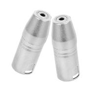 Kisangel Adaptateur XLR Mâle vers Femelle 2 Pièces Adaptateur De Microphone XLR Mâle vers Femelle Prise Audio Stéréo Kit De Prise De Microphone