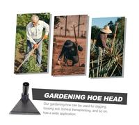 Kisangel Agricoles Triangulaires Acier Manganèse Robuste Outil Polyvalent pour Désherbage Creusage et Préparation Sol Manche Ergonomique pour Jardinage et Culture Maraîchère