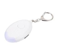 Kisangel Alarme Personnelle de Sécurité Sonore 130 Décibels Rechargeable Alarme D’Urgence Compacte Blanche avec Signal Lumineux LED Dispositif Portable pour Femmes Garçons Filles et