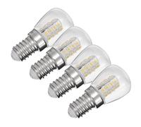 Kisangel Ampoule LED E14 3W Lot de 4 en Céramique Solide pour Réfrigérateur et Congélateur, Éclairage pour Appareil Électroménager