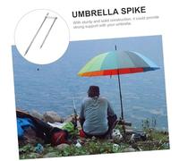 Kisangel Ancre Parasol Acier Inoxydable Fixation Plage et Patio Résistante Au Vent pour Parasol de Compacte et Portable avec Poignée Confortable