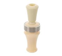 Kisangel Appeau de Chasse à Canard en Plastique Blanc Cassé, Sifflet Réaliste pour Appel de Canard et Oie, Accessoire Portable et Résistant pour Chasse en Extérieur, Imitation Sonore