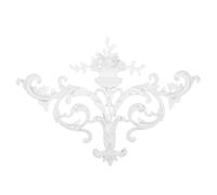 Kisangel Applique d'angle de plafond européenne - Médaillon en faux plâtre - Incrustations d'angle sculptées décoratives - Garniture décorative baroque ornée pour murs