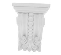 Kisangel Applique Sculptée Européenne pour Meubles Décor Angle PU Léger et Ornement Architectural pour Intérieur Élégant Colonne Romaines Décoratives Blanc