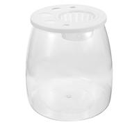 Kisangel Aquarium De Poissons Rouges De Bureau Bocal à Poisson Aquarium Portable pour Bébé Mangeoire Para Filet Pot De Poisson Rouge Réservoir Aquarium De Table Plastique Transparent