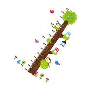 Kisangel Autocollant De Croissance Pour Bébé Avec Inclus Motif Hibou Et Arbre 60 X 90 Cm Pour Garçons Et Filles
