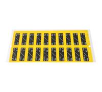 Kisangel Autocollants de Poids Adhésifs Jaunes et Noirs 32 X 13 CM Numérotés par Paliers de 25 Kg de 25 à 50 Kg pour Appareils de Fitness et Haltères Étiquettes Résistantes pour