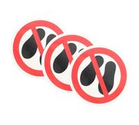 Kisangel Autocollants de Sécurité 3pcs Ne Pas Marcher Forte Adhérence en Pp et Pet pour Équipements Dangereux, pour Salle D'équipement et Piscines