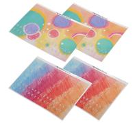 Kisangel Autocollants Kalimba 4 Pièces 17 Tons pour Débutants, Gommettes Colorées pour Piano à Pouces, Accessoires D’Apprentissage Musical Faciles à Poser, Stickers Éducatifs pour Kalimba