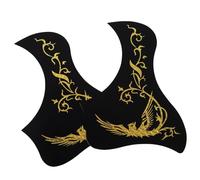 Kisangel Autocollants pour Guitare Acoustique 40-41 Pouces, 2 Pièces en Plastique Léger, Accessoires Décoratifs et Protecteurs Anti-rayures pour Plaque de Guitare