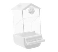 Kisangel Automatique pour Oiseaux Distributeur Souillure pour Perroquets Perroquets Accessoire Transparent pour Oiseaux