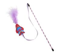 Kisangel Baguette à Chat Rétractable avec Plume Interactive pour Intérieur Stimulant pour Jeu Lien Entre Votre