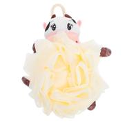 Kisangel Bain pour Tout-petits de Vache Blanche Mousse Ultra Douce en Pe Accessoire de Salle de Bain Confortable pour Garçon et Filles