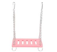 Kisangel Balançoire pour Hamster en Bois et Métal Rose, Solide Solidité, Attire L'attention du Hamster Domestique pour Maison de Petit Animal
