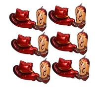 Kisangel Ballons Chapeau De Cowboy Western Avec Aluminium Pour Décorations Anniversaire Cowgirl Et Fournitures De Fête à Thème Western