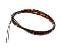 Kisangel Bande de Reliure pour Guitare Classique 2 Pcs 1650x4x1,5 Mm en Celluloïd Aspect Nacré Tigre, Filets de Réparation en Plastique, Accessoires pour Bordures D’instruments Acoustiques