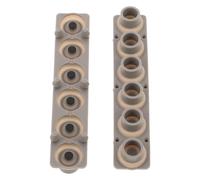 Kisangel Bandes de Contact en Silicone Conducteur 2 Pcs pour Clavier Électronique 6 Touches, Remplacement Compatible, Pièces de Réparation pour Piano Numérique, Accessoire de Réparation